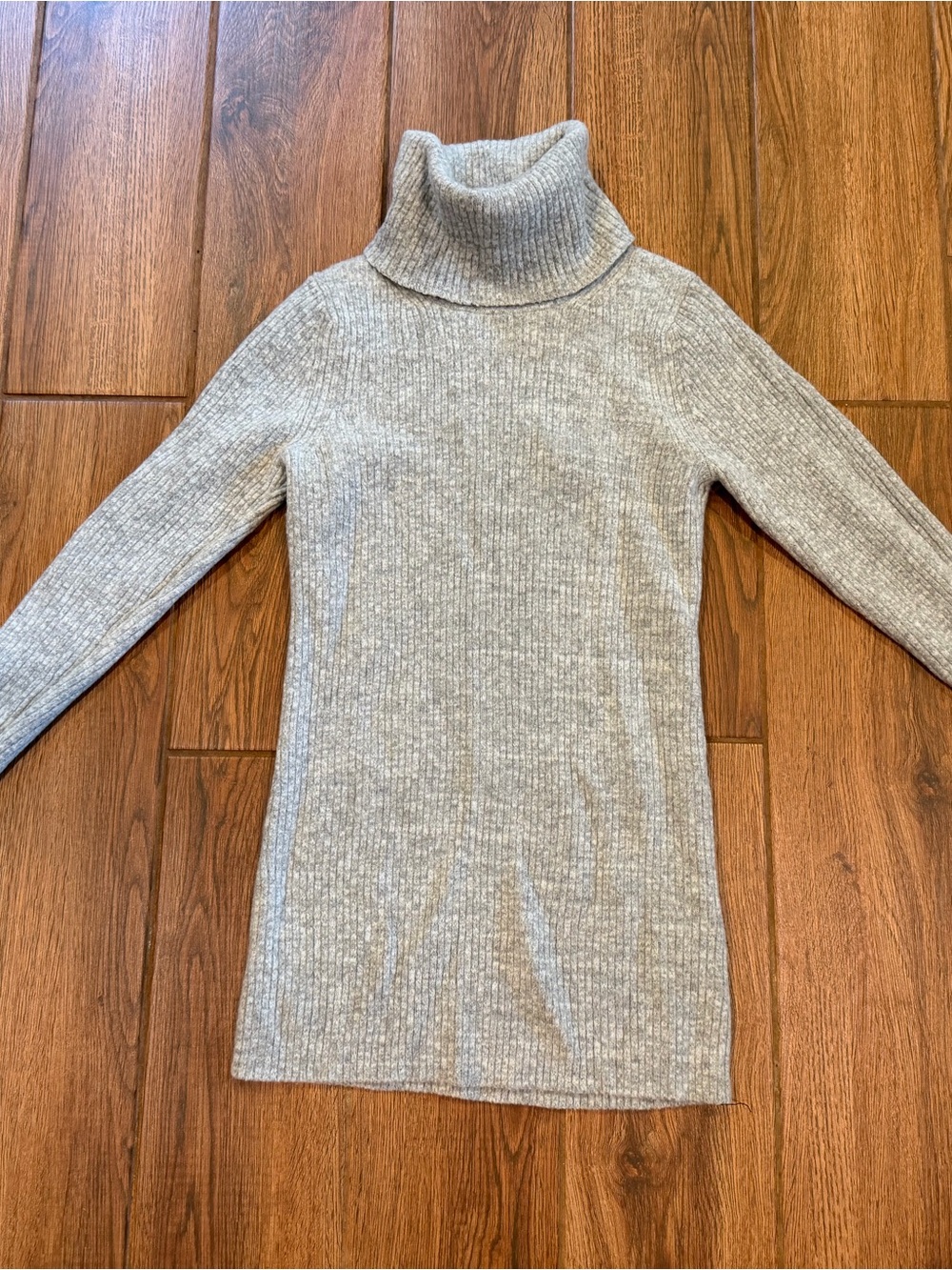 Banana Republic Light Gray Ribbed Turtleneck Sweater / women’s XS